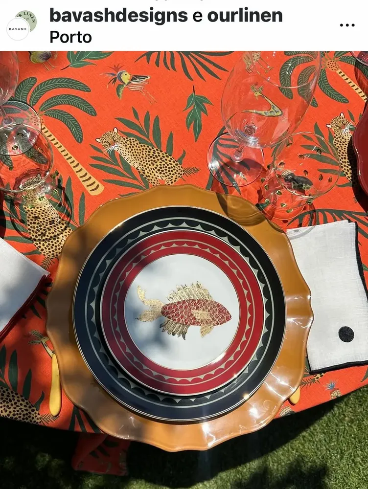 Table linen - Nappe en lin imprimée - OUR LINEN