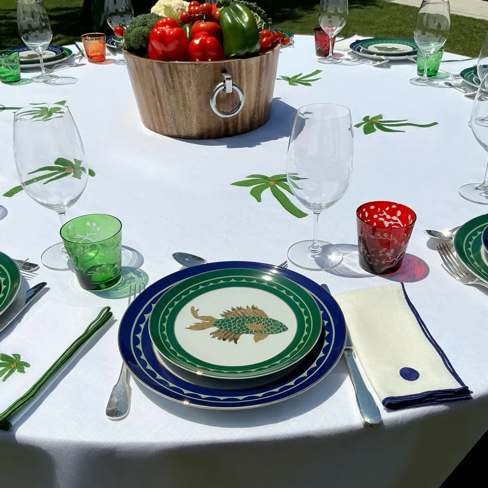 Formal plates - Assiettes Piscis en porcelaine - OUR LINEN