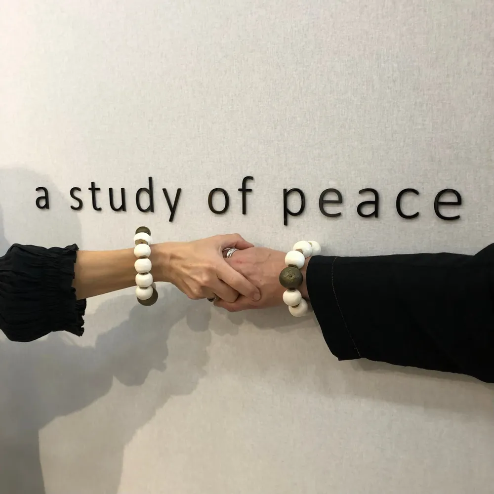 Bracelets - Study of Peace cow bone bracelet - STUDIO JULIA ATLAS