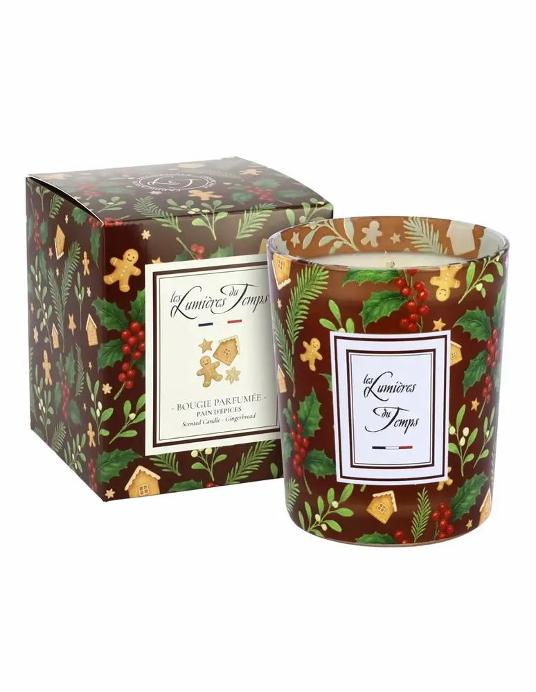 Bougies - Bougie Lumières d'Hiver 180 g Pain d'épices - LES LUMIERES DU TEMPS