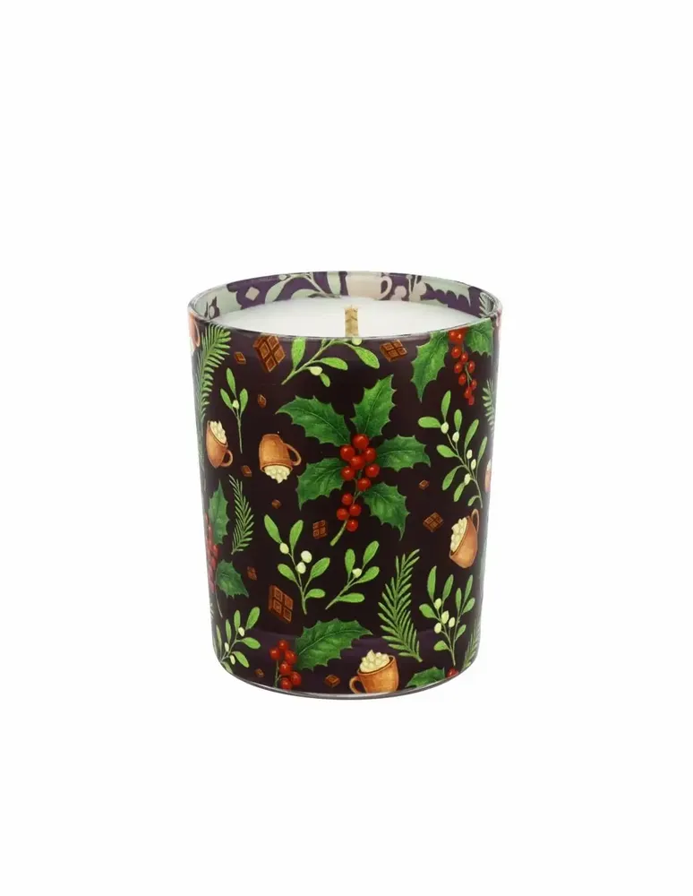 Bougies - Bougie Lumières d'Hiver 180 g Chocolat Chaud - LES LUMIERES DU TEMPS