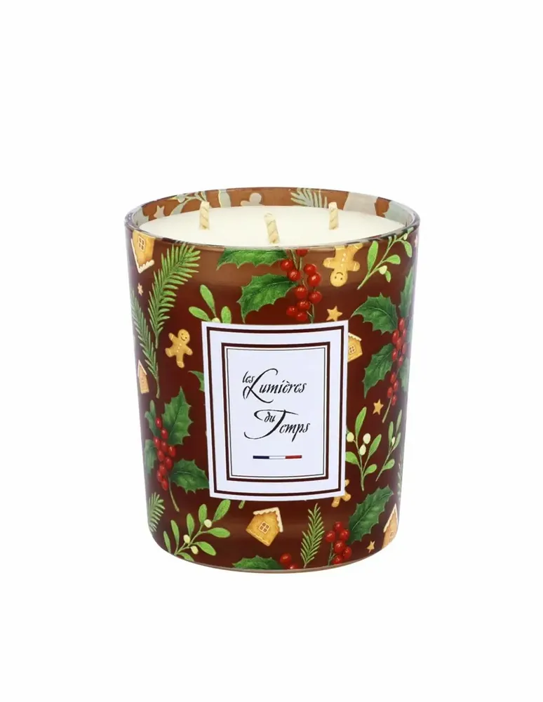 Bougies - Bougie Lumières d'Hiver 350 g Pain d'épices - LES LUMIERES DU TEMPS