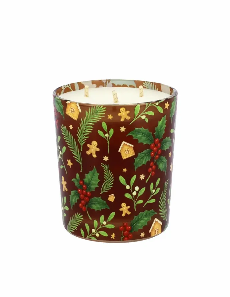 Bougies - Bougie Lumières d'Hiver 350 g Pain d'épices - LES LUMIERES DU TEMPS