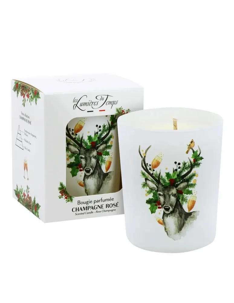 Candles - Enchanted Traditions Candle 180g Champagne Rosé - LES LUMIERES DU TEMPS