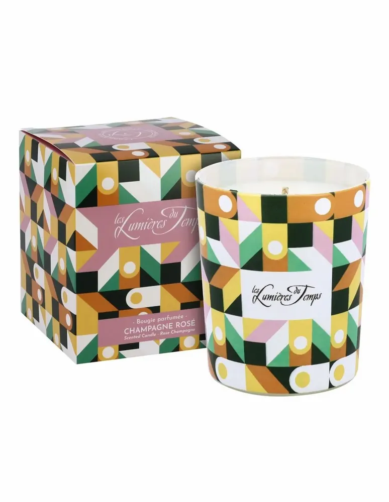 Bougies - Bougie Chromatik 180 g Champagne Rosé - LES LUMIERES DU TEMPS