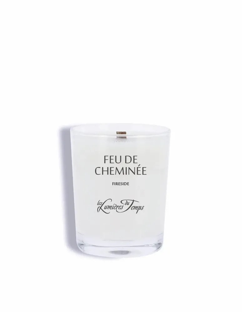 Candles - 180g Vegetable Candle Wooden Wick Fireplace - LES LUMIERES DU TEMPS