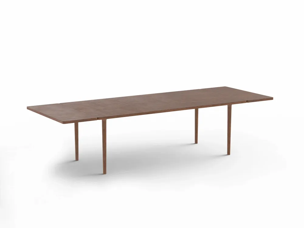 Dining Tables - CAST – Minimalist Extensible Dining Table in Walnut Wood - MOR