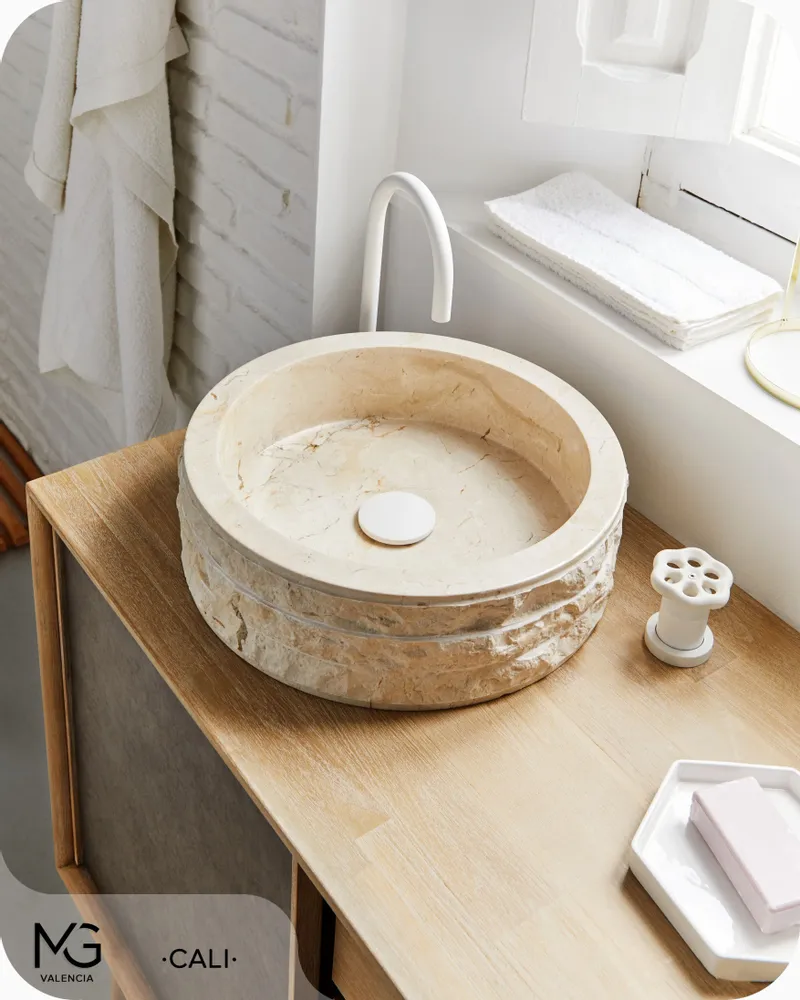 Lavabos - Vasque en marbre naturel | CALI | 40x40x15 cm - MG VALENCIA