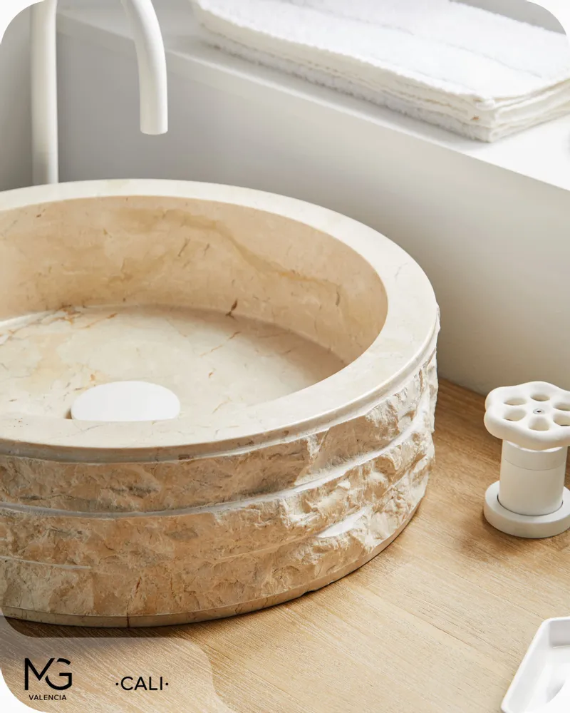 Lavabos - Vasque en marbre naturel | CALI | 40x40x15 cm - MG VALENCIA
