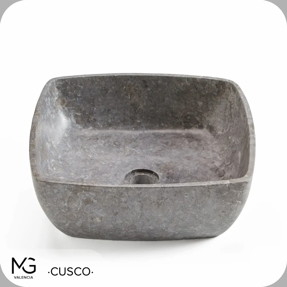 Sinks - Vasque en marbre naturel | CUSCO GREY | 40x40x15 cm - MG VALENCIA