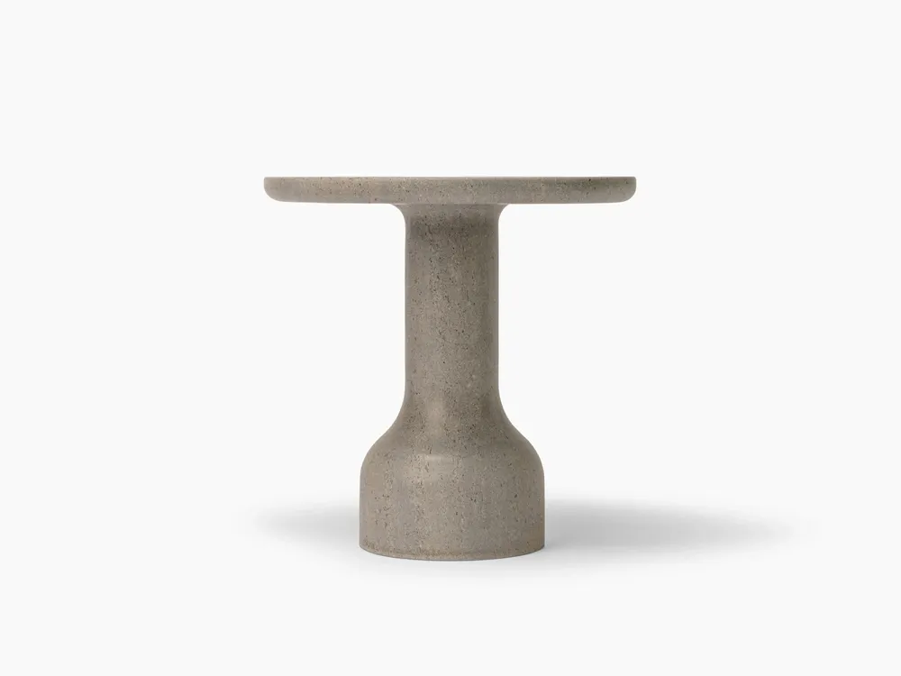 Tables basses - PESO — Table d'appoint ronde minimaliste en pierre calcaire, grande - MOR