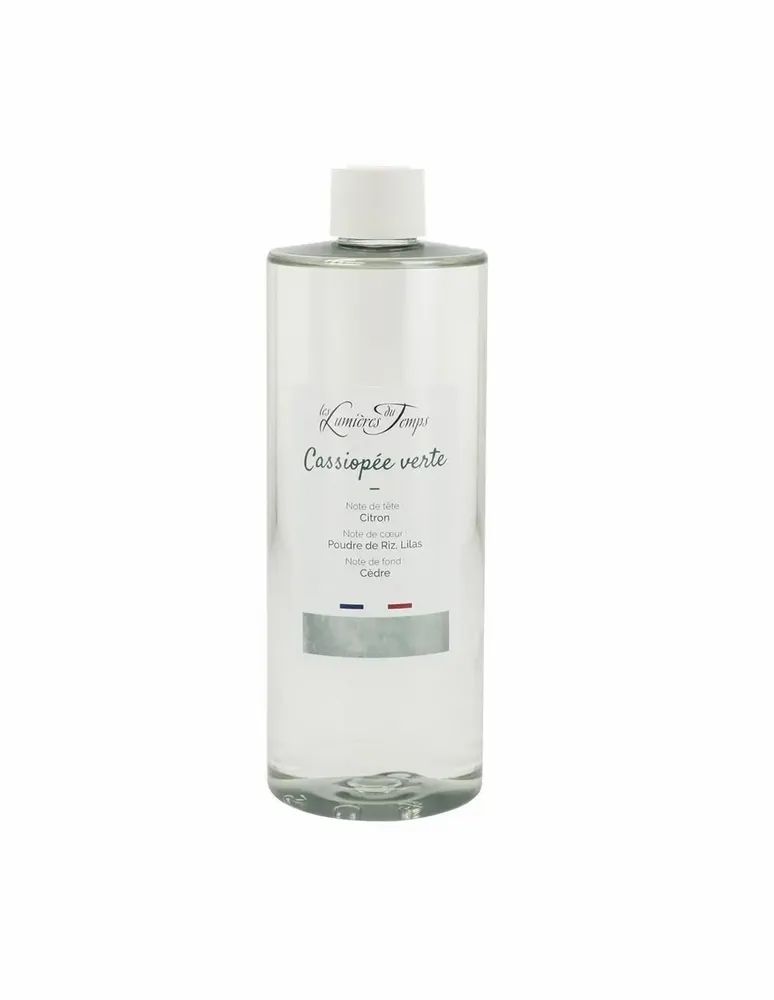 Diffuseurs de parfums - Recharge Diffuseur de Parfum Cassiopée Verte 400 ml Poudre de Riz - LES LUMIERES DU TEMPS