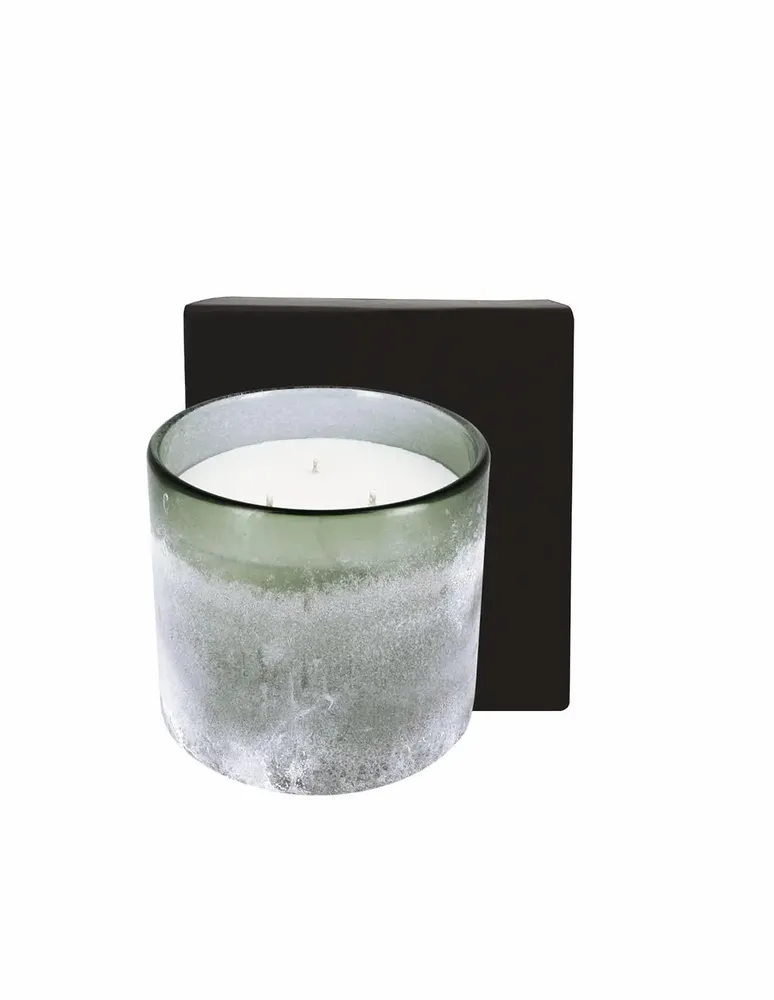 Bougies - Bougie Cassiopée Verte 1,5 kg Poudre de Riz - LES LUMIERES DU TEMPS