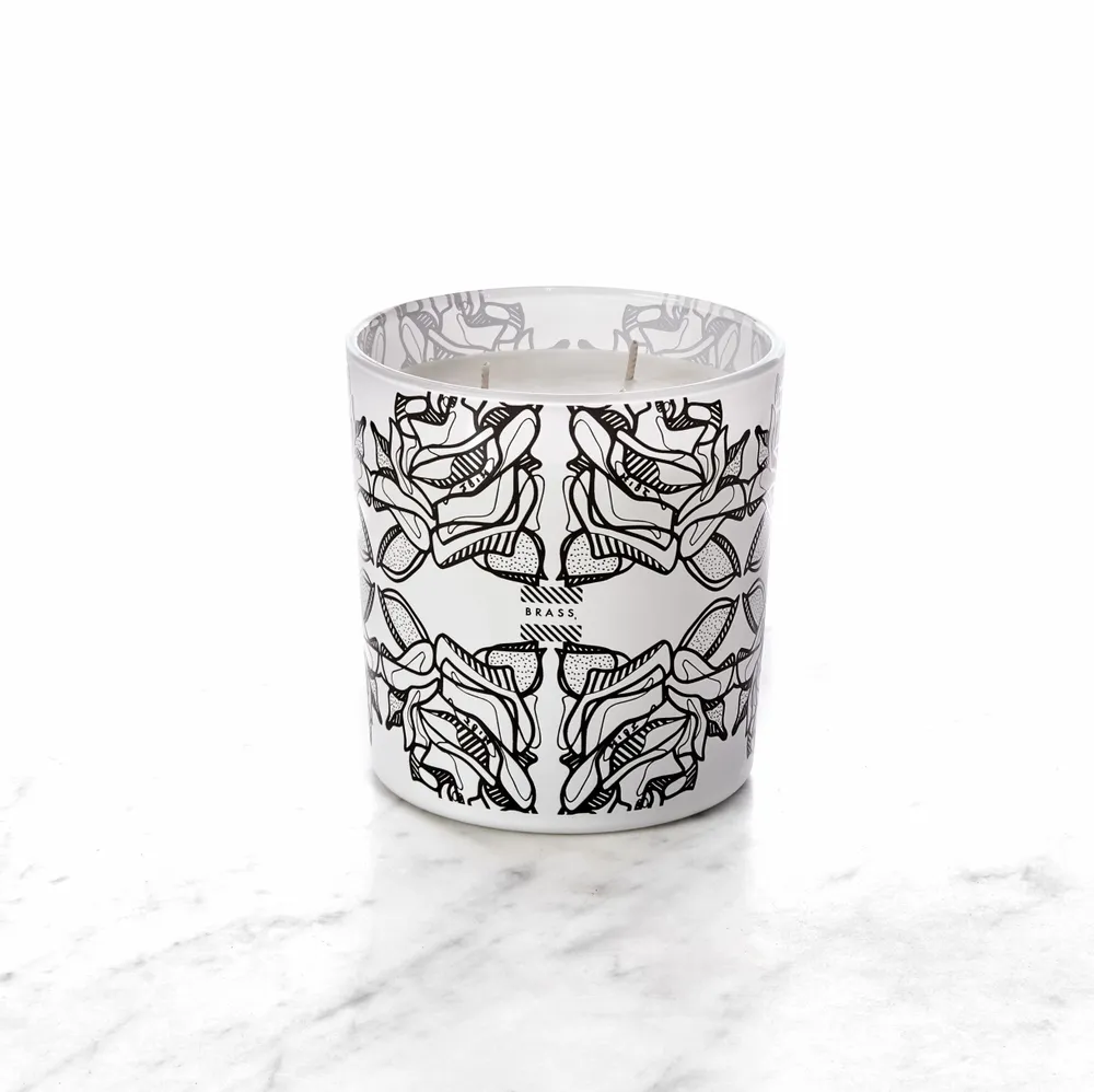 Bougies - Grande bougie parfumée White Fololo - Design by BRASS - ARTDECORIS