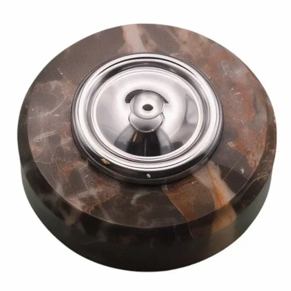 Outdoor decorative accessories - D70 Marble Doorbell with Chrome Collar - LA FÉE SONNETTE