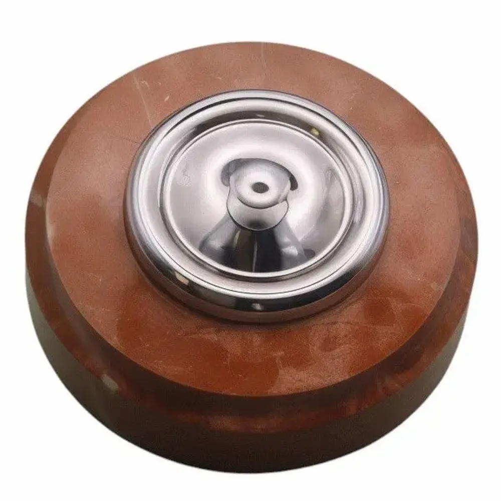 Outdoor decorative accessories - D70 Marble Doorbell with Chrome Collar - LA FÉE SONNETTE