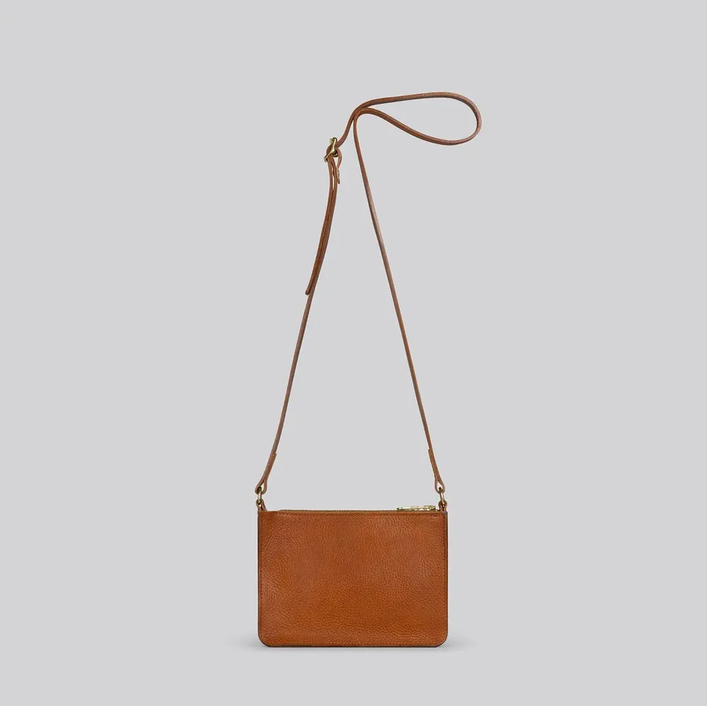 Sacs et cabas - Sparrow - Petit sac à bandoulière en cuir brun grainé - MIMI BERRY