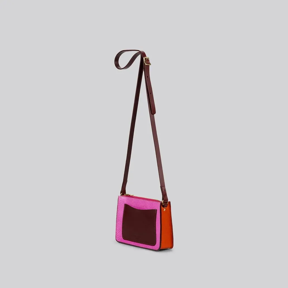 Sacs et cabas - Sparrow - Petit sac à bandoulière en cuir multicolore grainé - MIMI BERRY
