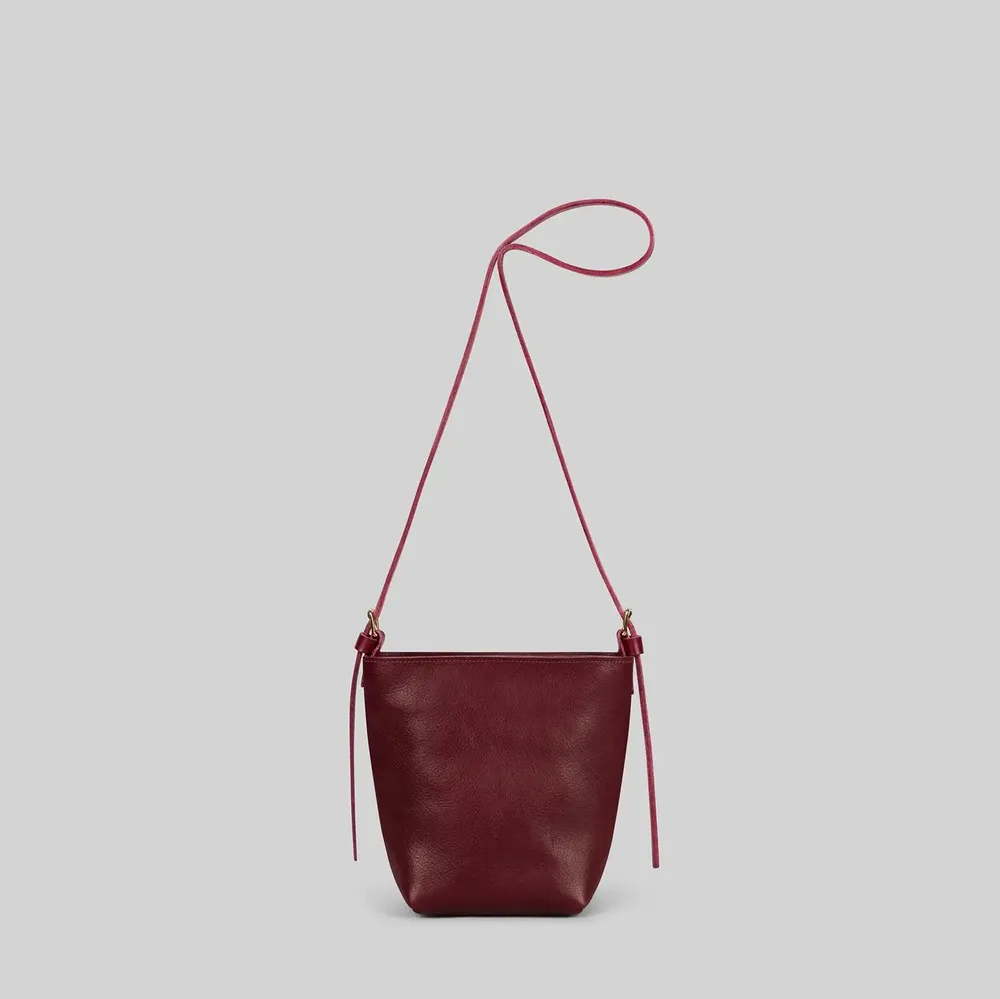 Sacs et cabas - Dino - Petit sac à bandoulière en cuir noir grainé - MIMI BERRY