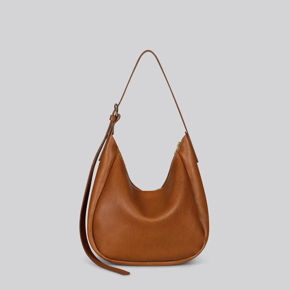 Bags and totes - Wilma - Medium leather shoulder bag in Grainy Tan - MIMI BERRY