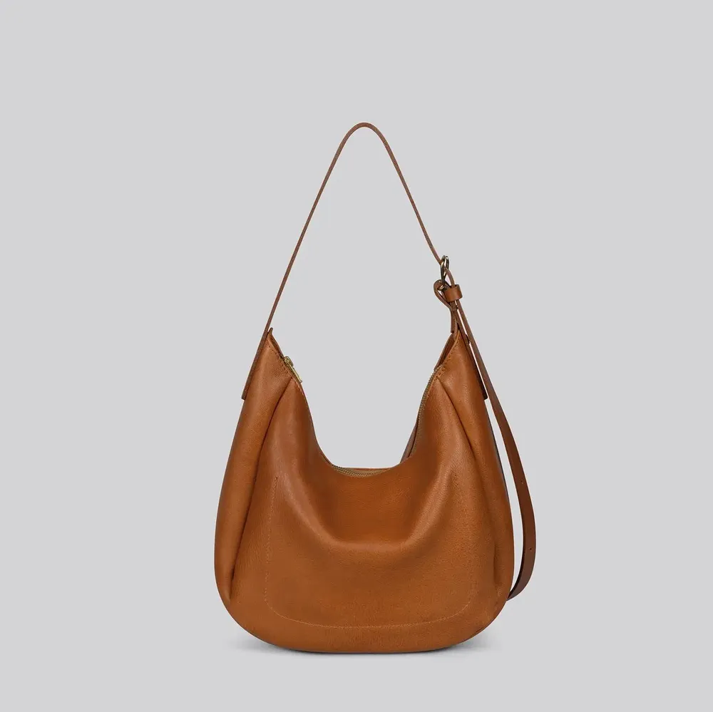 Bags and totes - Wilma - Medium leather shoulder bag in Grainy Tan - MIMI BERRY