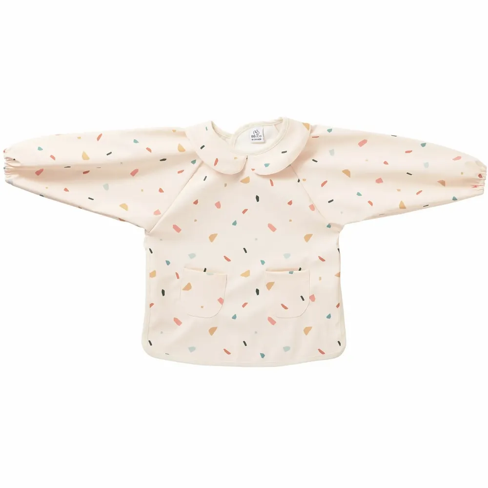 Children's mealtime - Bavoir-tablier col claudine tissu imperméable - BB&CO