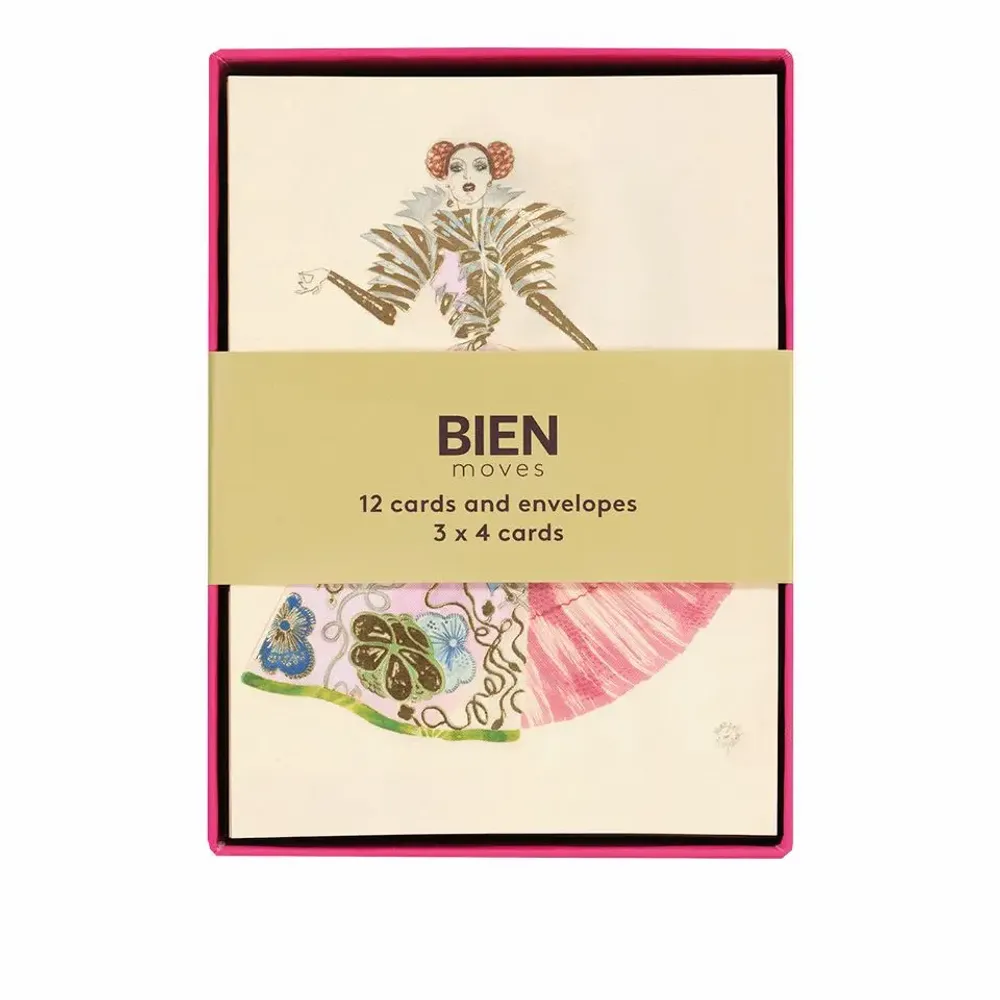 Papeterie bureau - Ensemble de 12 cartes - Mathilde Willink et Fong Leng - BIEN MOVES