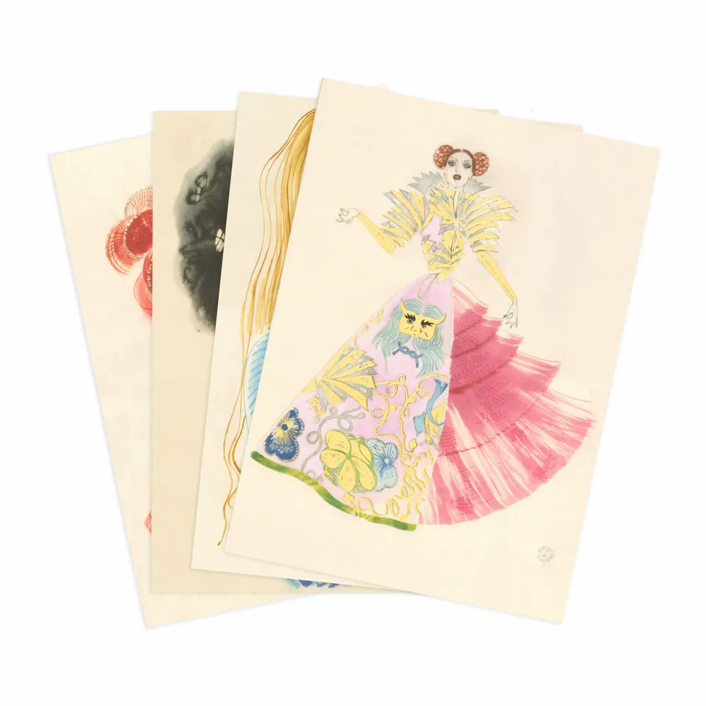 Papeterie bureau - Ensemble de 12 cartes - Mathilde Willink et Fong Leng - BIEN MOVES