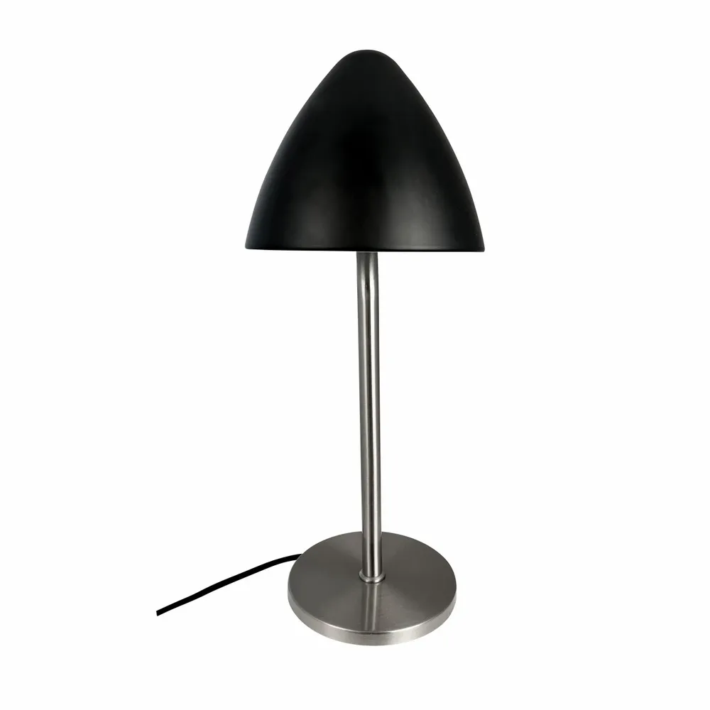 Table lamps - OULU Table lamp black - brushed steel - DYBERG LARSEN