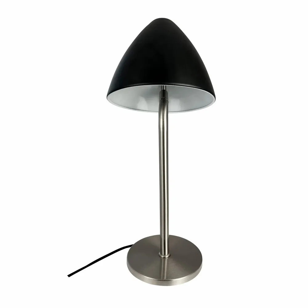 Table lamps - OULU Table lamp black - brushed steel - DYBERG LARSEN