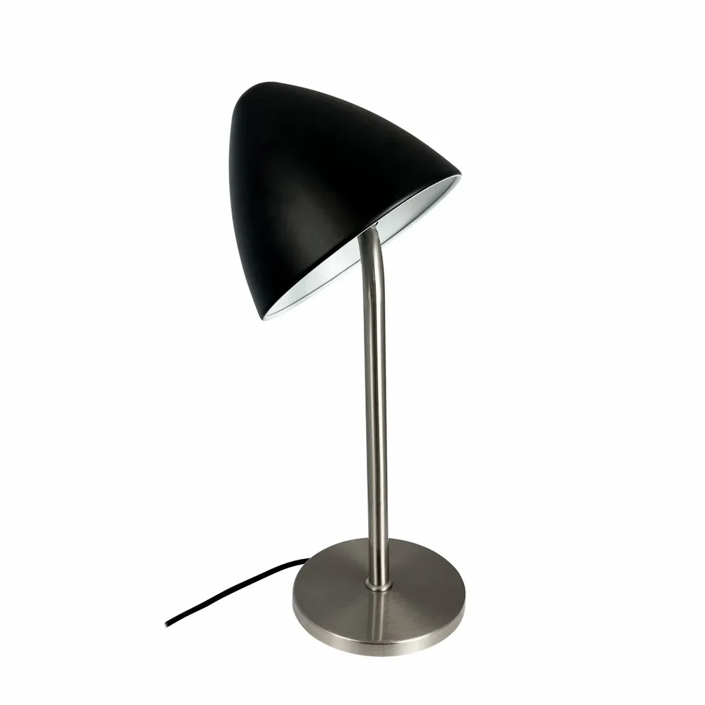 Table lamps - OULU Table lamp black - brushed steel - DYBERG LARSEN
