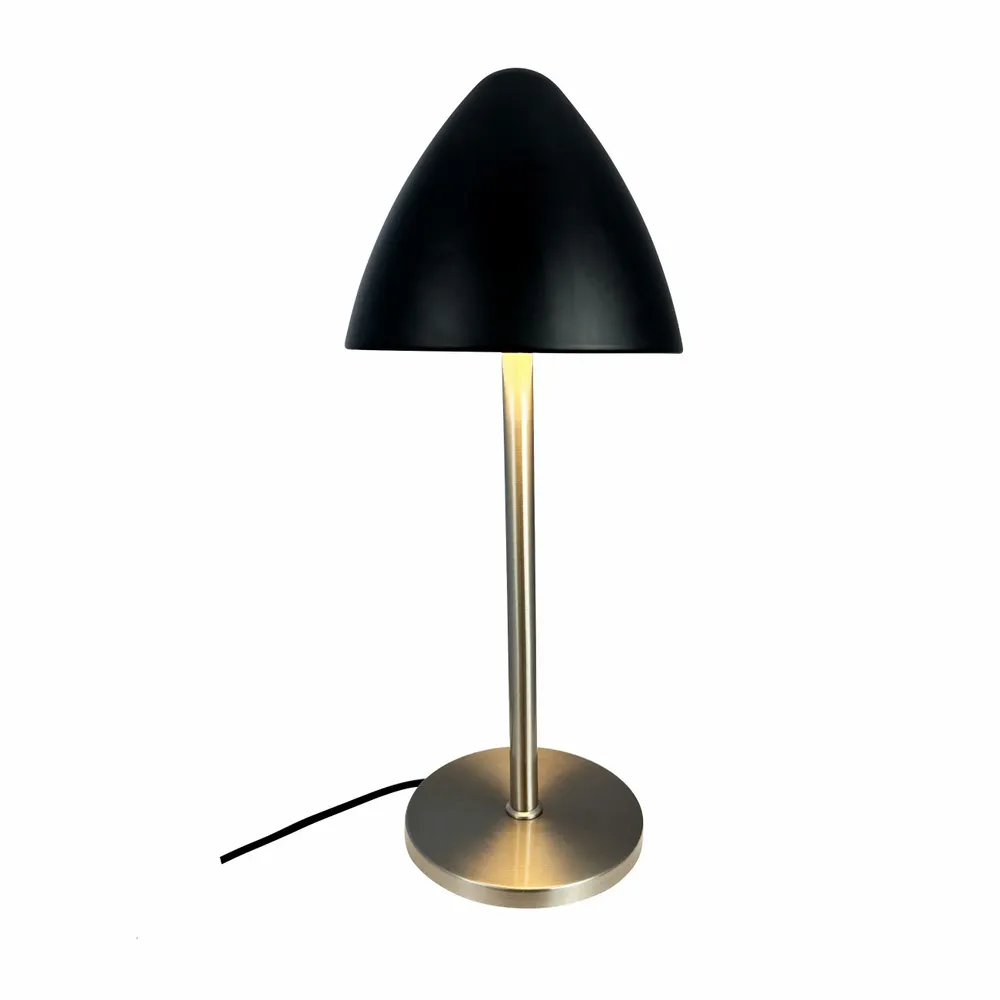 Table lamps - OULU Table lamp black - brushed steel - DYBERG LARSEN
