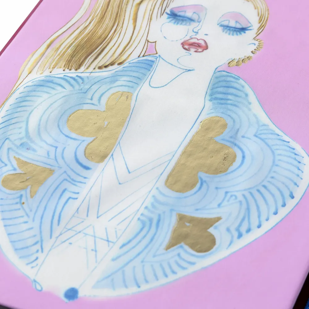 Stationery - Notebook Soft Touch Courtisane - Mathilde Willink - BIEN MOVES