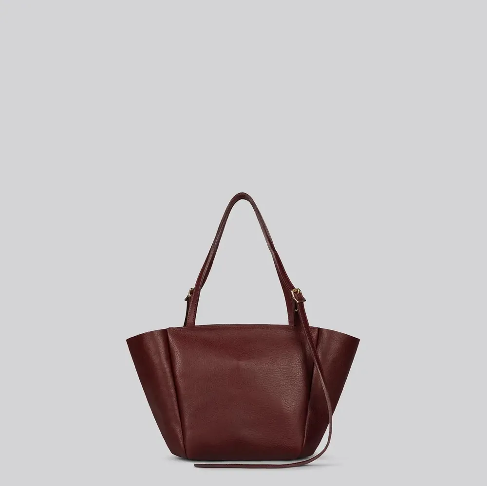 Sacs et cabas - Pippin - Petit sac à bandoulière ou à main en merlot granulé - MIMI BERRY