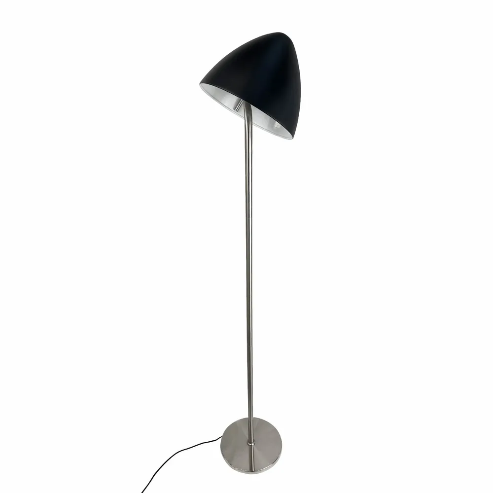 Floor lamps - OULU Floor lamp black - brushed steel - DYBERG LARSEN