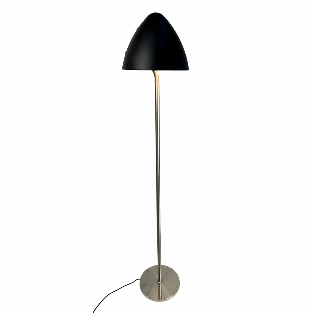 Floor lamps - OULU Floor lamp black - brushed steel - DYBERG LARSEN