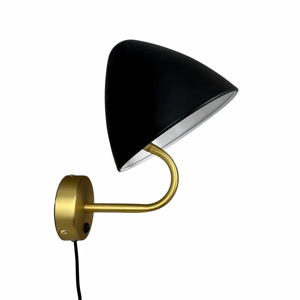 Wall lamps - OULU Wall lamp black - brass - DYBERG LARSEN