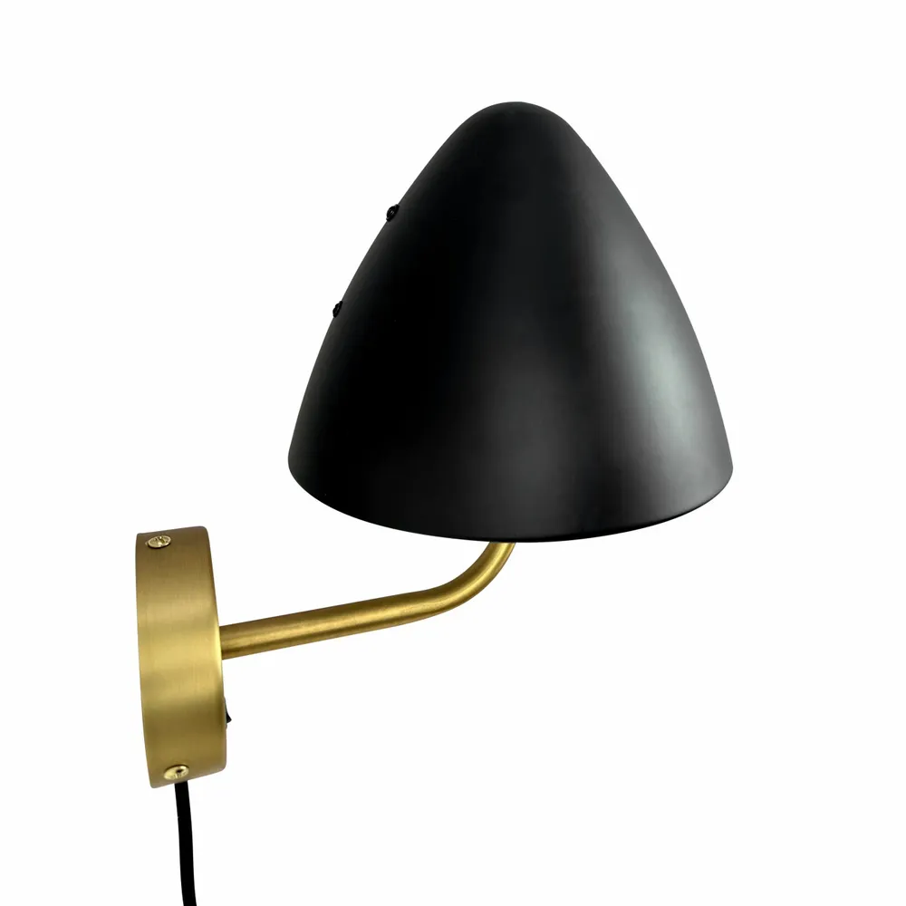 Wall lamps - OULU Wall lamp black - brass - DYBERG LARSEN
