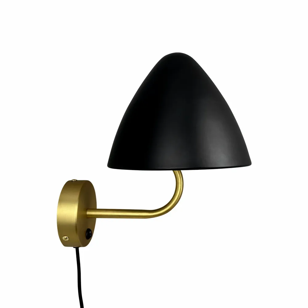 Wall lamps - OULU Wall lamp black - brass - DYBERG LARSEN