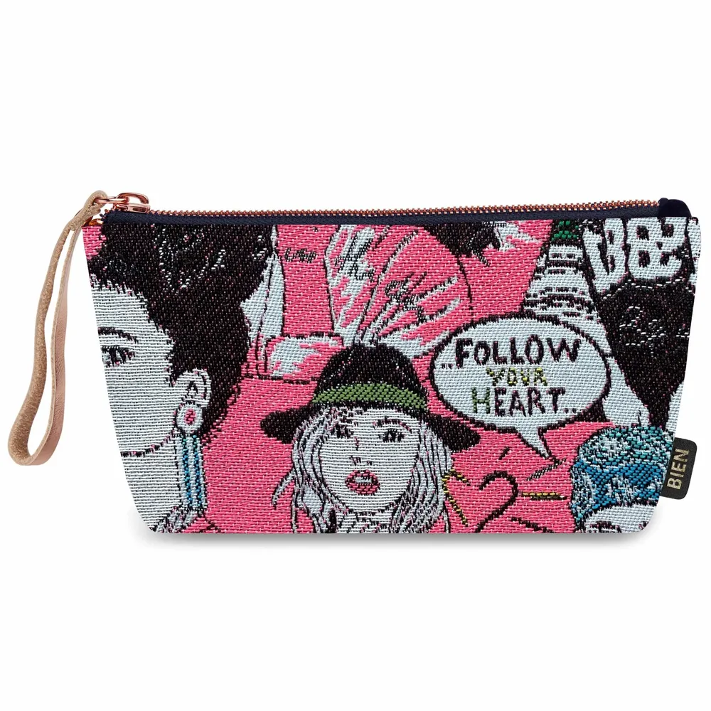 Pochettes - Pochette en velours et nylon satiné avec œuvres d'art - BIEN MOVES