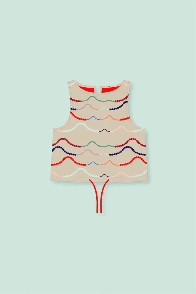 Design textile et surface - #665 – Horizon de Perles - DBPRINTS