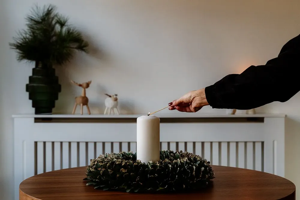 Autres décorations de Noël - Couronne de Noël en bois scintillante - WE LOVE SEASONS