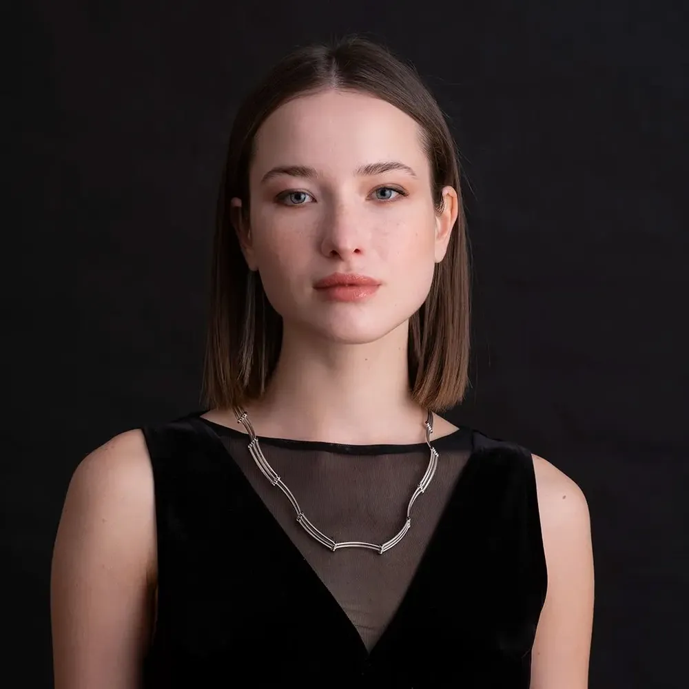 Jewelry - Curved Fence Necklace - C.KARAKALPAKI