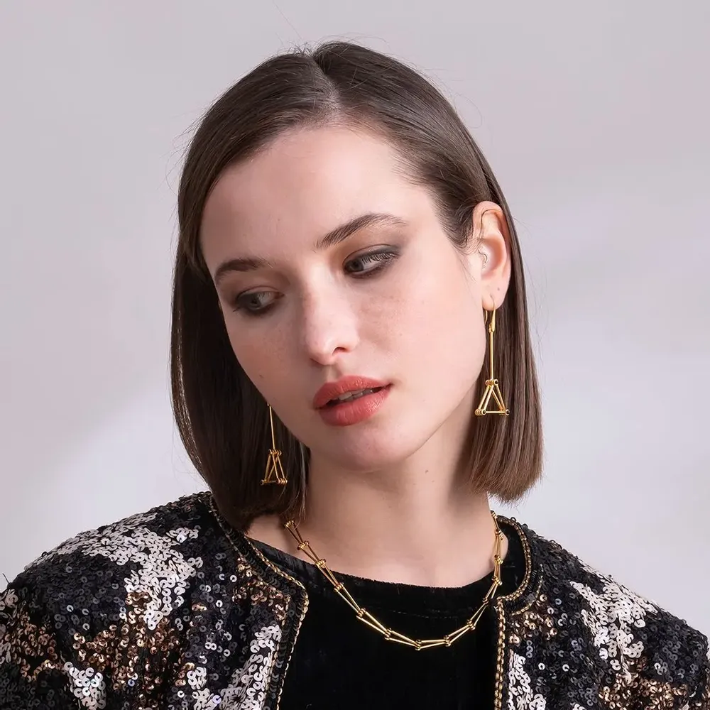 Jewelry - Triangle earrings - C.KARAKALPAKI