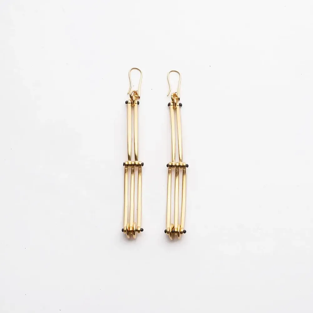 Jewelry - Curved Fence Earrings - C.KARAKALPAKI