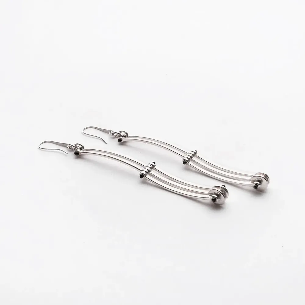 Jewelry - Curved Fence Earrings - C.KARAKALPAKI