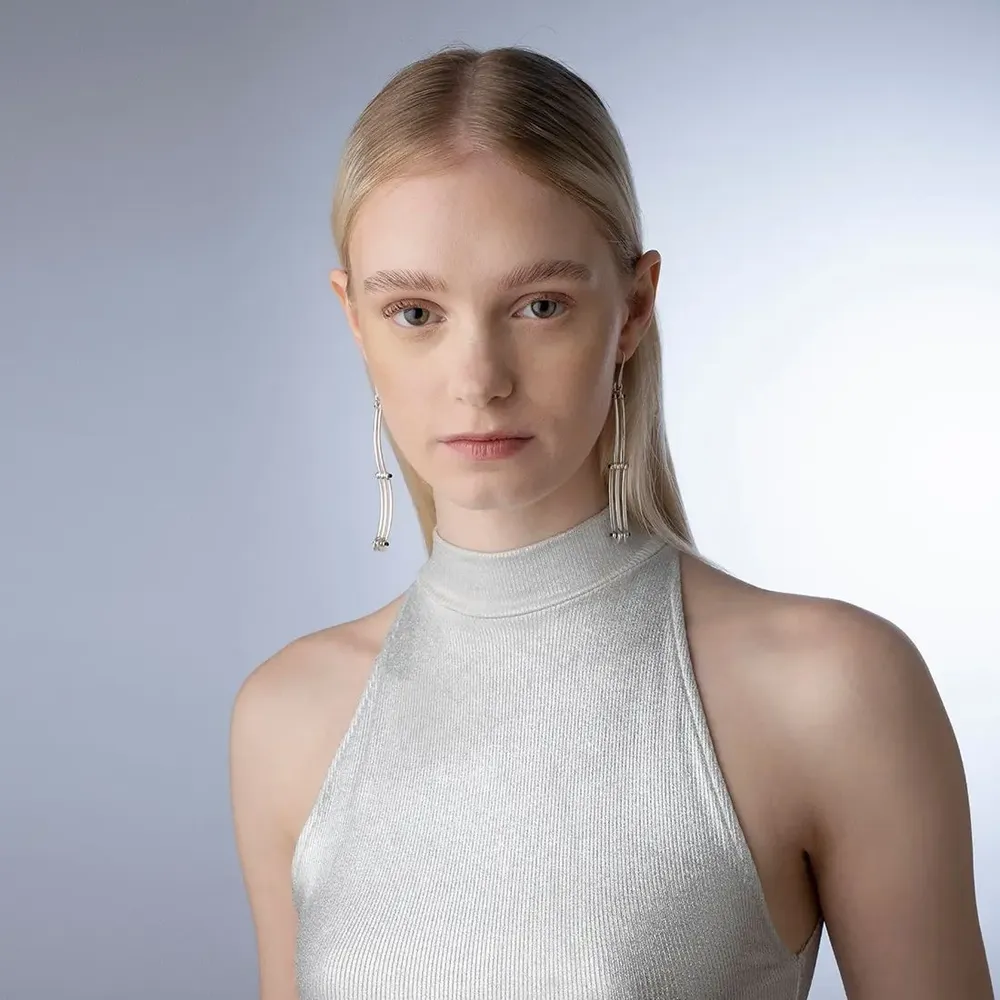 Jewelry - Curved Fence Earrings - C.KARAKALPAKI