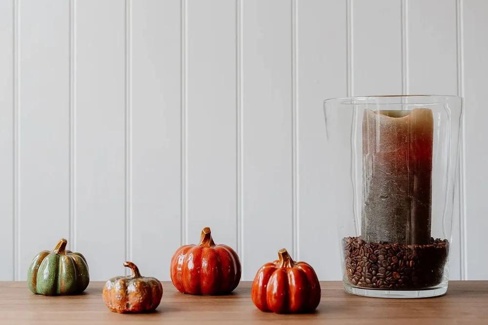 Objets de décoration - Petite citrouille en grès orange brûlé - WE LOVE SEASONS