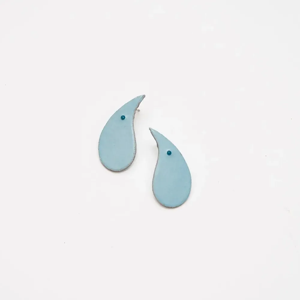 Leather goods - Drop Earrings - short - C.KARAKALPAKI