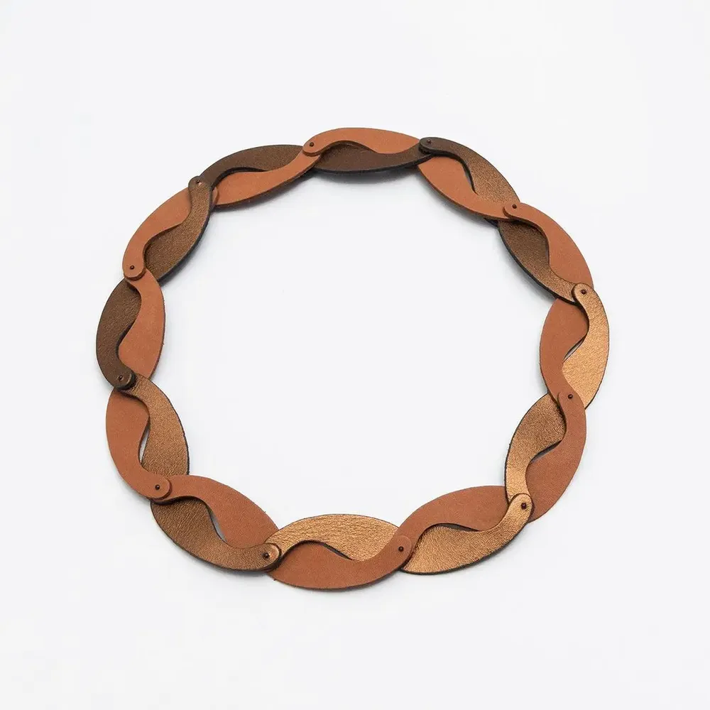 Leather goods - Yin Yang Necklace - C.KARAKALPAKI